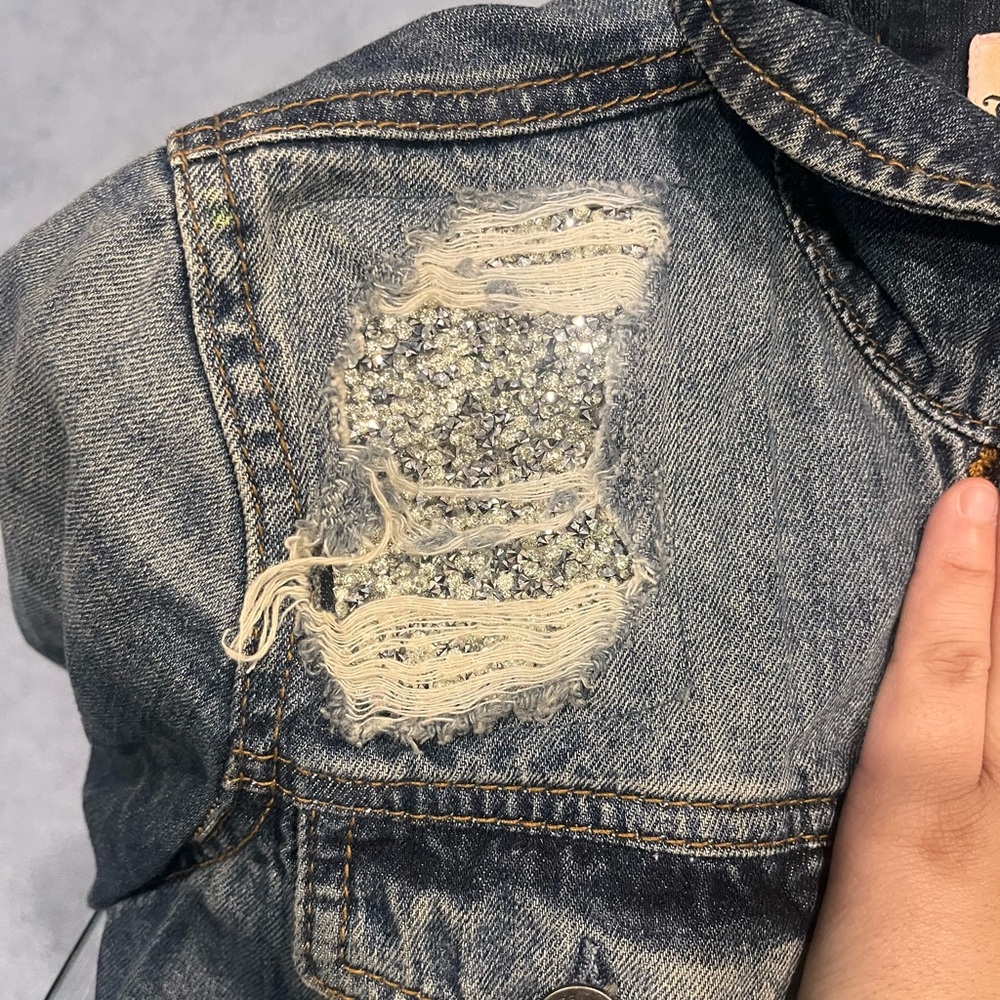 Juicy Couture Classic Blue Denim Jacket - Picture 3 of 4